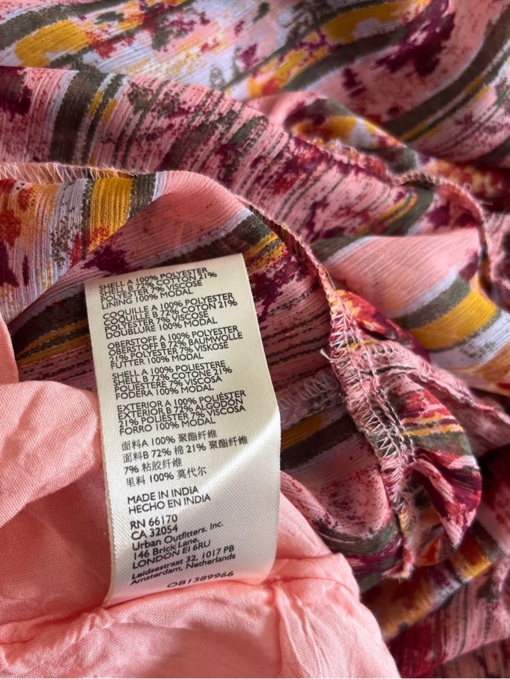 Free People Wallpaper Maxi Dress Pink with Floral Stripe Size Small - Picture 11 of 11